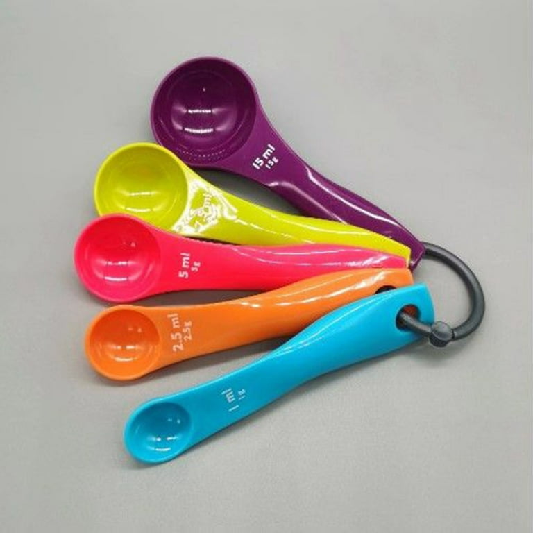 5 Piece Colorful Plastic Nesting Measuring Spoon Set, 5 Pieces - Fry's Food  Stores