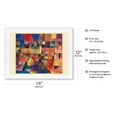 thumbnail image 2 of City with the Three Domes - From an Original Color Painting by Paul Klee c.1914 - Japanese Unryu Rice Paper Art Print (Unframed) 12 x 16 in, 2 of 4