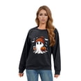 thumbnail image 4 of WTOBBY Women's Everyday Casual Top with Raglan Long Sleeves and Round-Neck, Halloween Themed Print for Fun Styles, Ideal for Relaxed Outfits and Seasonal Themes,Zebra M, 4 of 8
