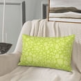 thumbnail image 4 of Plush Throw Pillow Covers, Green abstractly pattern Pillow Cases with Invisible Zipper, Breathable Microfiber Pillow Cases Standard Size for Sleeping Bedroom Sofa Living Room 14x20, 4 of 5