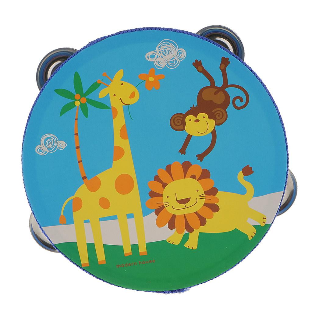 LeeQinersw 4 Pieces Tambourine toy children kids Musical Percussion Instrument