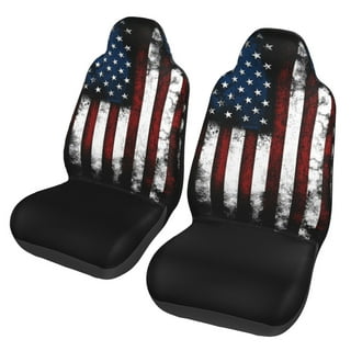 ZFRXIGN American Flag Seat Covers for Cars Full Set Camo Steering Wheel  Cover Truck Accessories for Women Men Patriotic Stars Red Blue Stripes  Coaster