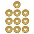 thumbnail image 1 of SHISUYAN 10Pcs Book Binding Discs Binder Rings Planner Discs Heart Binding Buckle for School, 1 of 9