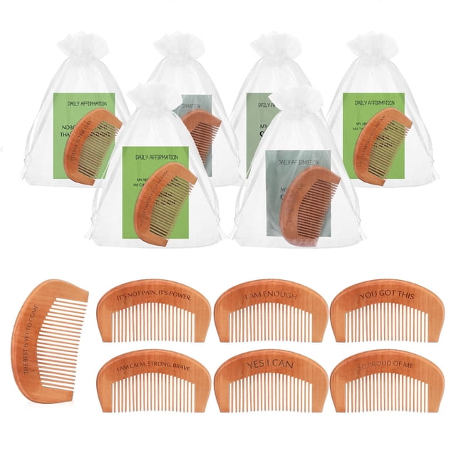 Set de regalos de afirmación Yiyiring Birthing Peine con afirmación