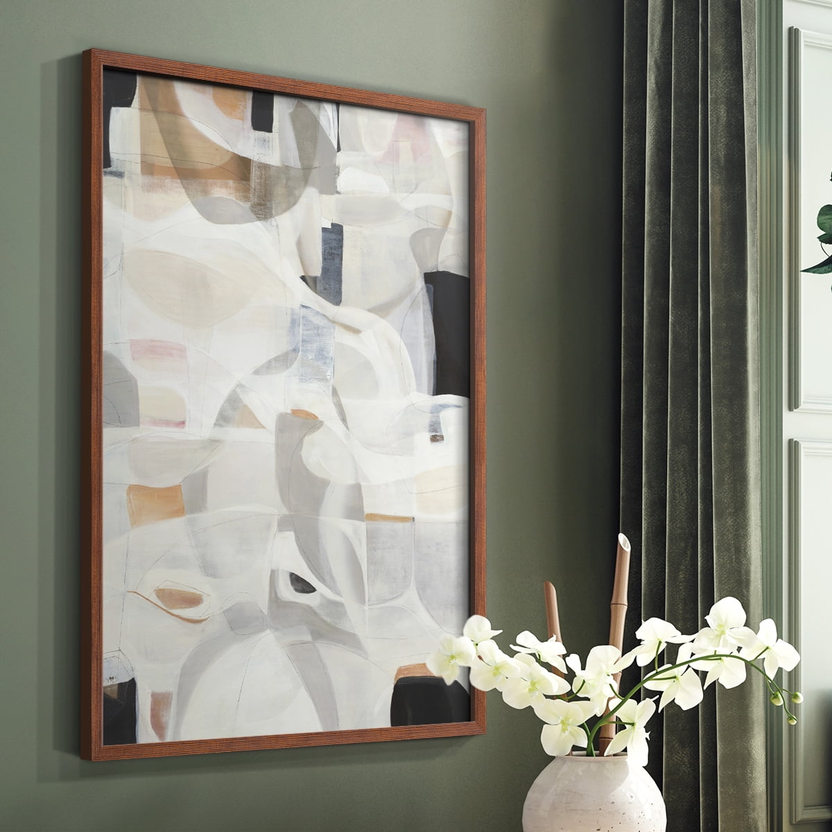 Windswept Framed Print - Solid Wood in Single Picture Frame Solid Wood 2 Framed Print