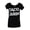 Black, variant on Womens Taco Queen Scoop Neck Short Sleeve T-Shirt
