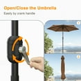 thumbnail image 5 of ACEGOSES 7.5ft Patio Outside Shade Table Umbrella for Yard, Garden,Poolside and Deck,Taupe, 5 of 8
