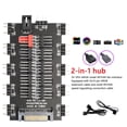 thumbnail image 2 of Ventilador de refrigeración 2 en 1 Hub 5V 3PIN ARGB SATA Power Multi Splitter 10 Way para PC Case Sywqhk Para estrenar, 2 of 8