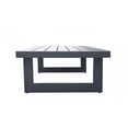 thumbnail image 4 of Benjara  51 in. Metal Coffee Table with Plank Style Top, Black, 4 of 5
