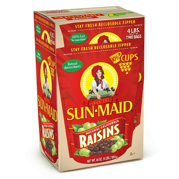 SunMaid California Raisins, 4 lbs.