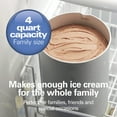 thumbnail image 2 of Hamilton Beach Electric Ice Cream Maker, Ice Cream Machine, 4 Quart Capacity, White, 2 of 8