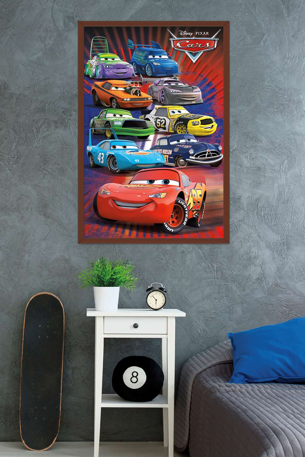 Disney Pixar Cars - Supercharged Wall Poster, 22.375" x 34", Framed