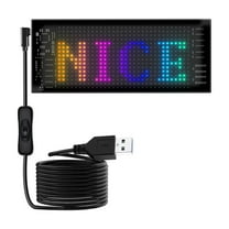 Colorful Eye Lamp Soft Screen for Car,Led Eyes for Car Window,DIY Car LED Smart Colorful Eye Lamp Soft Screen,Programmable Flexible Car LED Display,App Control Custom Text (6.8"*2.8")