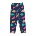 thumbnail image 4 of Xecao Cartoon Dinosaur Women's Straight Lounge Pajama Pants: The Epitome of Relaxed Sleepwear, 4 of 9