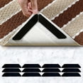 thumbnail image 1 of LOVEVER Rug Tape 12 Pcs Rug Pads Tape Stickers Double-Sided Reusable Washable Rug Stoppers to Prevent Sliding Carpet Corner to Hold Rugs in Place for Indoor Hardwood Tile, 1 of 7