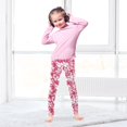 thumbnail image 5 of joogoo Girls' Leggings Orchid Flower Yoga Pants 7-8T, 5 of 8