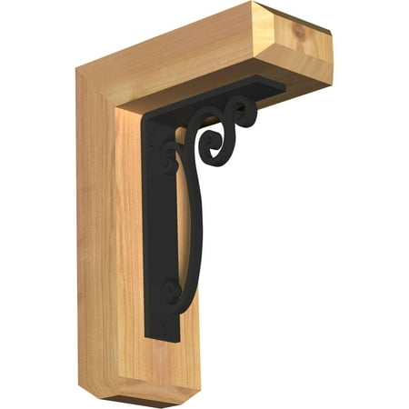 

3 1/2 W x 9 1/2 D x 12 H Avery Craftsman Ironcrest Smooth Bracket Western Red Cedar (1 1/2 W x 5 1/2 D x 8 H Iron Bracket)
