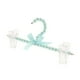 thumbnail image 1 of Percha para pantalones con lazo y perlas, ideal para ropa de niña y recién nacida, 23 cm Azul, 1 of 7