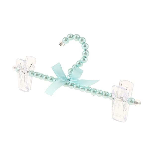 Perla de imitación con Perchero para armario Armario con nudo Estante de almacenamiento para niñas / recién nacidos Azul BLESIY Perchero Perchero Perlas