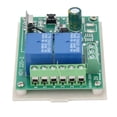 thumbnail image 4 of M Buder Set de Transmisor y Receptor de Interruptor de Control Remoto Inalámbrico de Relé de 2 Canales a 433MHz, 2 Piezas, para Automatización del Hogar y Control de Puertas y Equipos, 12V DC, 4 of 9