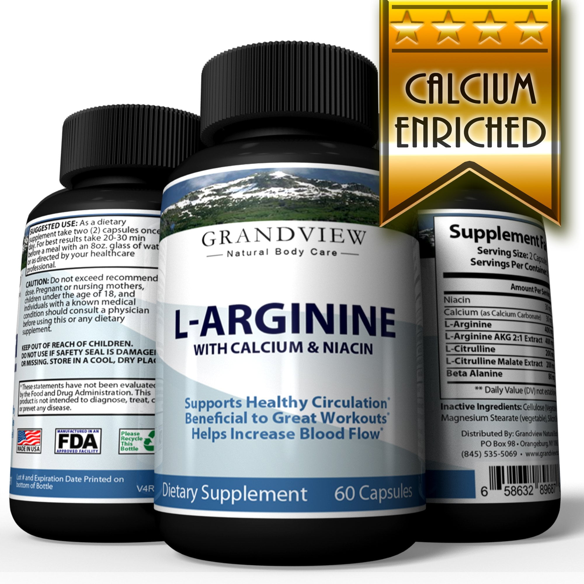 LArginine Workout Booster Helps Regulate Blood Pressure Promotes