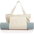 thumbnail image 1 of Nvzi Bolsa básica de lona para esterilla de yoga y pilates con bolsillo para transportarla (beige), 1 of 5