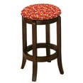 thumbnail image 1 of The Furniture King Wood Bar Stool Espresso Finish 29" Tall Kitchen Game Room Stool with Your Favorite Novelty Theme Fabric Covered Swivel Seat Cushion (Gumballs on Yellow), 1 of 1