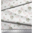 thumbnail image 3 of Soimoi polyester Crepe Fabric Leaves,Floral & Butterfly Printed Fabric 1 Yard 52 Inch Wide, 3 of 3