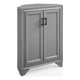 thumbnail image 1 of Crosley Furniture Tara MDF Wood Corner Storage Cabinet in Distressed Gray, 1 of 10