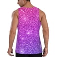 thumbnail image 3 of Haiem Purple Glitter Men Workout Tank Top Gym Bodybuilding Sleeveless Muscle T Shirts Athletic Tank Breathable Workout Shirt-XX-Large, 3 of 9