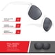 thumbnail image 3 of Gafas de sol polarizadas retro rebobinadas para hombres y mujeres - Gafas de sol clásicas con protección UV, 3 of 6