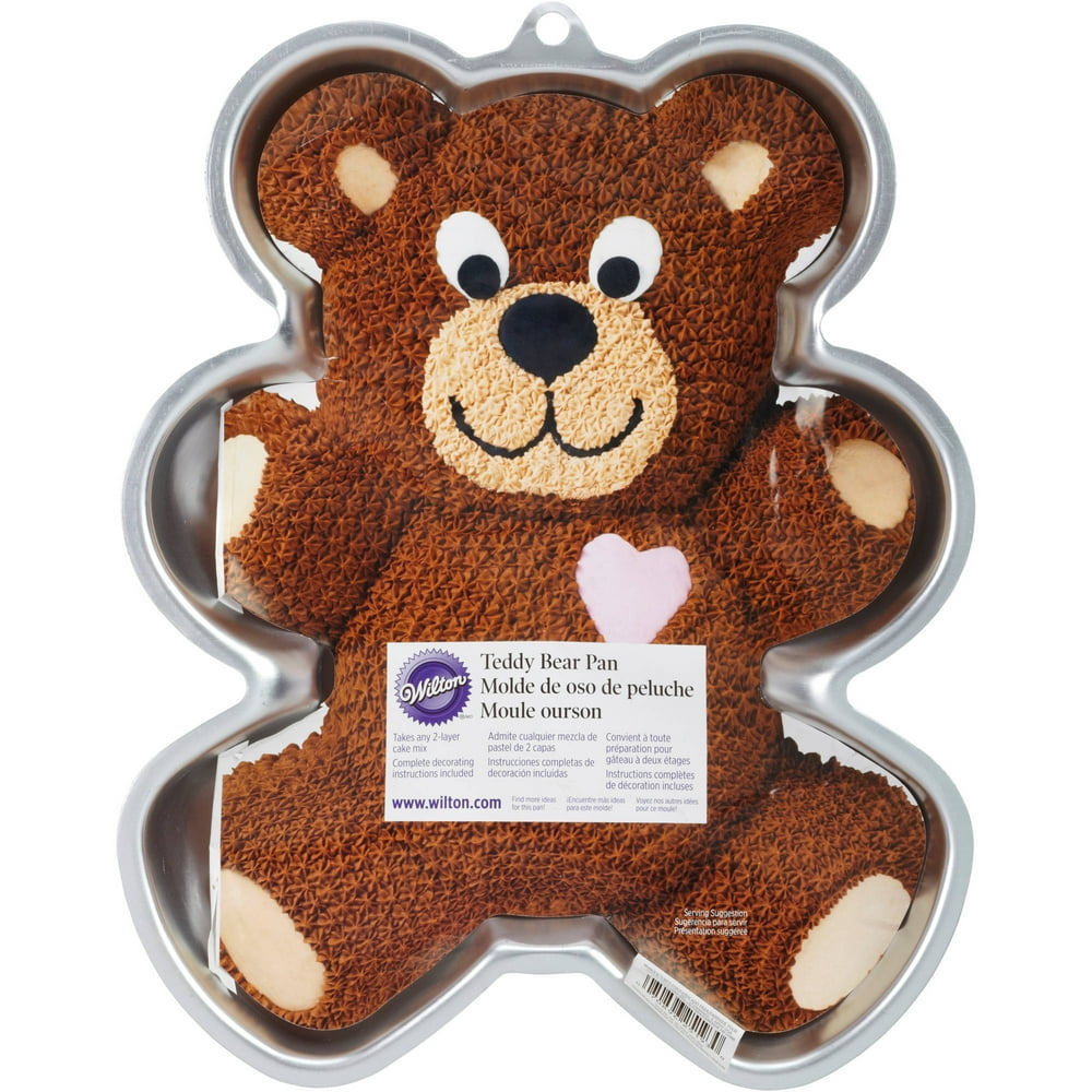 Wilton Novelty 13.5"x10.5" Shaped Cake Pan, Teddy Bear 21051193