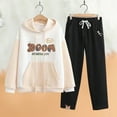 thumbnail image 2 of NAFUU Girl's Sweatsuit 2 Piece Outfits Casual Graphic Long Sleeve Hoodies Sweatshirts And Pants Set Fashionable Sportswear For Teen Girls Clothes 8 Years, 2 of 6