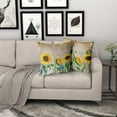 thumbnail image 2 of Sunflower Throw Pillows Butterfly Pillow Covers Honeybee Throw Pillow Cover Watercolor Yellow and Blue Floral Decorative Pillow Covers Double-Sided Printing Suitable for Home Outdoor 18x18inch, 2 of 6