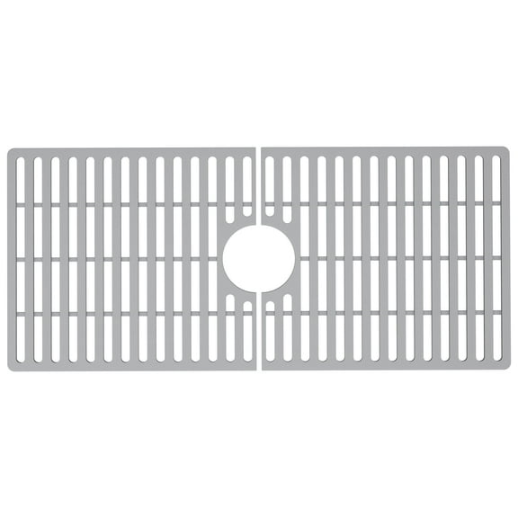 VIGO 32 in. x 15 in. Silicone Bottom Grid for Single Bowl Kitchen Sink in Gray