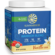 Sunwarrior Organic Plant Protein Powder Superfood | Vegan Protein Powder, Vanilla, 375g