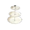 thumbnail image 2 of Bandeja para servir con forma de cesta de frutas, resistente y desmontable. L 3 niveles blanco, 2 of 9