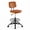 Brown, variant on CONCETTA Armless Drafting Chair, Low Back Swivel Rolling for Adjustable Height, Office Chair with Footrest Ring, Brown