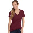 thumbnail image 1 of Hanes Ladies 100% Ringspun Cotton Nano-T V-Neck T-Shirt, 1 of 1