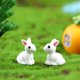 thumbnail image 5 of 40 mini figuras de conejo de resina, pequeños animales, adornos de bonsái, mini decoración de jardín, 5 of 5