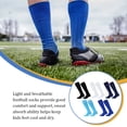 thumbnail image 2 of Yuarrent Calcetines largos para niños, calcetines finos de algodón y poliéster por encima de la rodilla que absorben el sudor, tamaño libre Uniforme atlético, 2 of 6