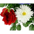 thumbnail image 7 of Admired By Nature GPB4340-RD/WT/BL Faux Peony Mixed Flower with American, 1. RD/WT/BL_Daisy w/Flag, 7 of 7