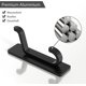 thumbnail image 4 of Ganchos Adhesivos para Pared, Toallero de Baño, Gancho para Toallas de Cocina, Gancho Adhesivo para Ropa, Montaje en Pared, Sin Perforaciones, Impermeable, Inoxidable, Negro, Paquete de 6, 4 of 5