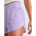 thumbnail image 3 of Shorts CRZ YOGA tiro alto 3" secado rápido lila XL, 3 of 3