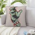 thumbnail image 6 of ZICANCN Hand Zombie Blood Decorative Throw Pillow Covers , Couch Sofa Decorative Knit Pillow Covers for Living Room Farmhouse 16"x16", 6 of 8