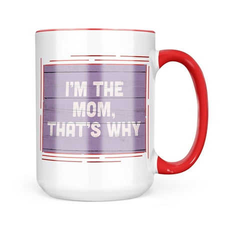 

Christmas Cookie Tin I m the Mom That s Why Mother s Day Purple Vintage Wood Planks Mug gift for Coffee Tea lovers
