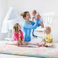 thumbnail image 3 of Lochas Rainbow Carpet Colorful Area Rugs Soft Fluffy Rug For Living Room Bedroom Kidroom Nursery, 3'x5', 3 of 7