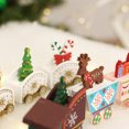 thumbnail image 4 of Tren de Navidad de madera Tren de decoración de Navidad para niños Calendario de Adviento festivo Regalo de decoración Zhivalor CPB-SSW1376-1, 4 of 5