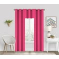 thumbnail image 6 of Eclipse Dayton Solid Pink Blackout Grommet Single Curtain Panel, 42" x 63", 6 of 9