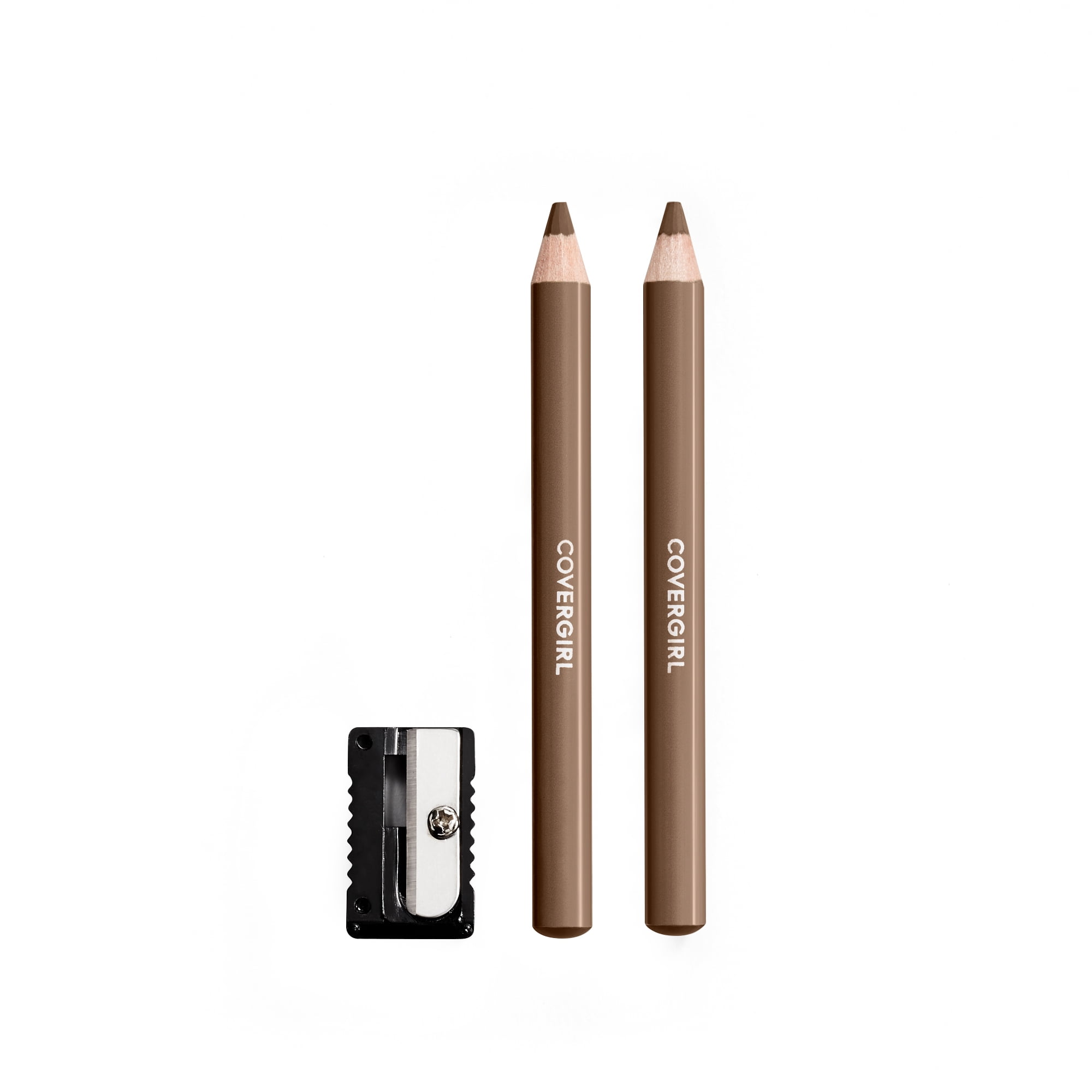 (2-Pack) COVERGIRL Easy Breezy Brow Fill + Define Eyebrow Pencil, 810 Soft Brown, 0.008 oz, Eye Pencil, Brown Eyebrow Pencil, Blendable Pencil Fill and Defined Brows, Sharpener Included
